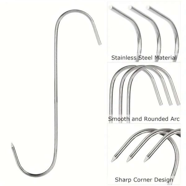 Biltong Drying S-Hooks - Jumbo 5pc - Image 4