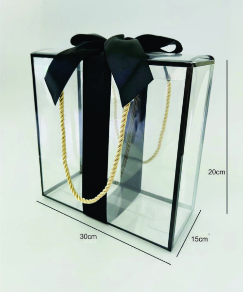 Clear Gift Box with Handles - Image 3